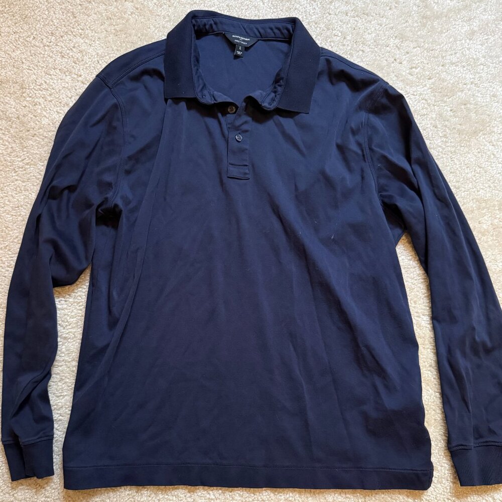 Set of 2 Banana Republic Factory Luxe Touch Polos